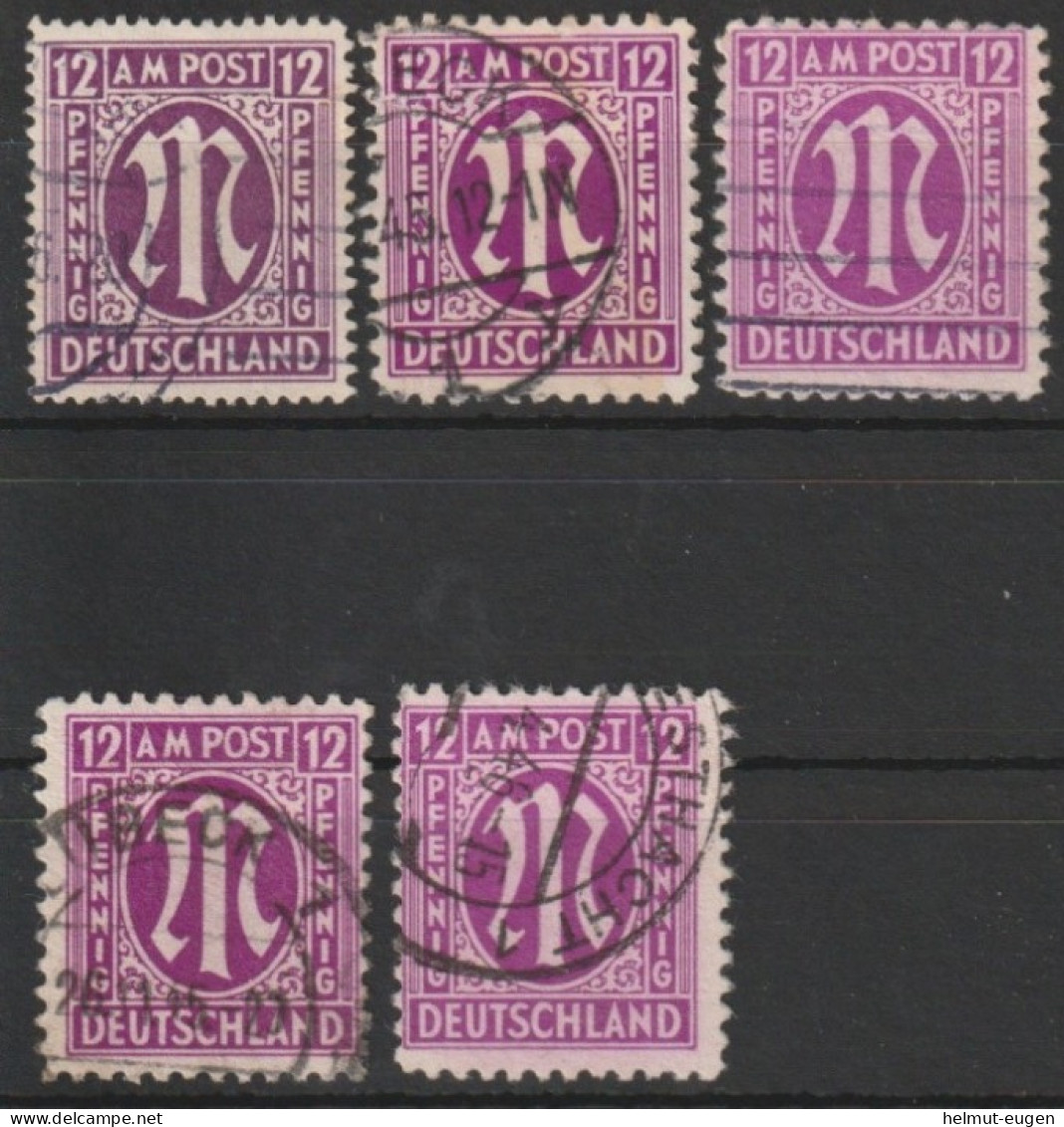 MiNr. 23 Deutschland Alliierte Besetzung Bizone       3. Deutscher Druck (Odr., Verschiedene Papiersorten) - Used