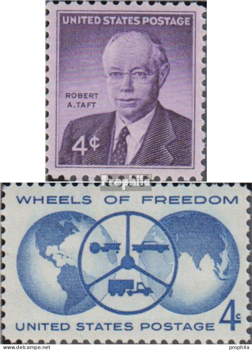 USA 791,792 (kompl.Ausg.) Postfrisch 1960 Robert A.Taft, Autoausstellung - Unused Stamps