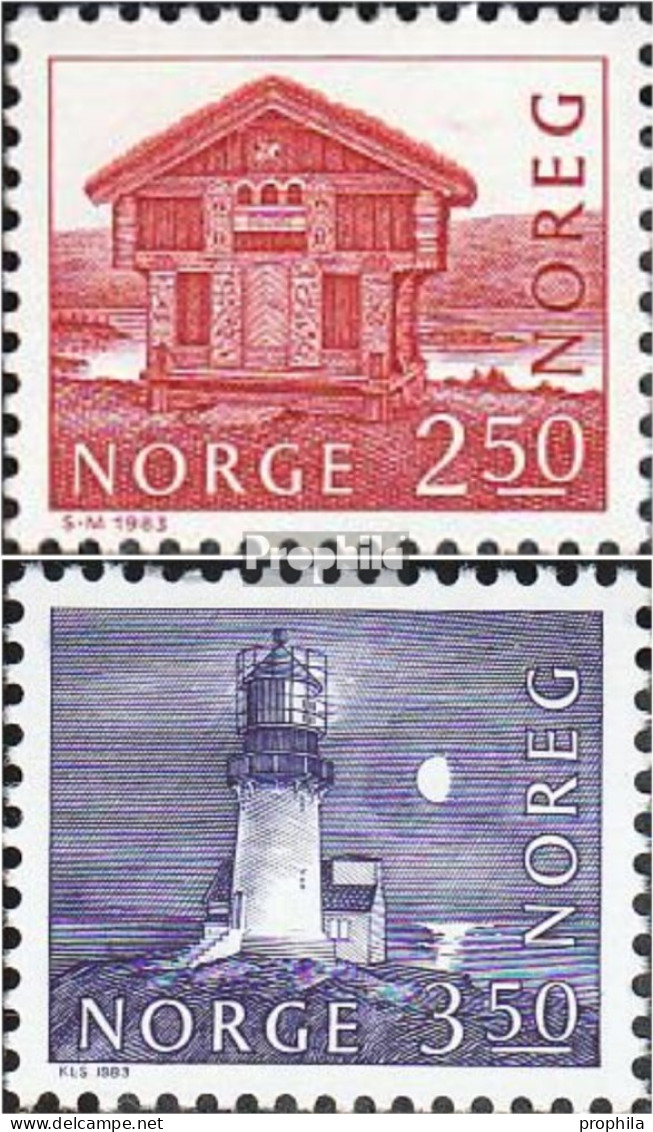 Norwegen 876-877 (kompl.Ausg.) Postfrisch 1983 Bauwerke - Nuevos