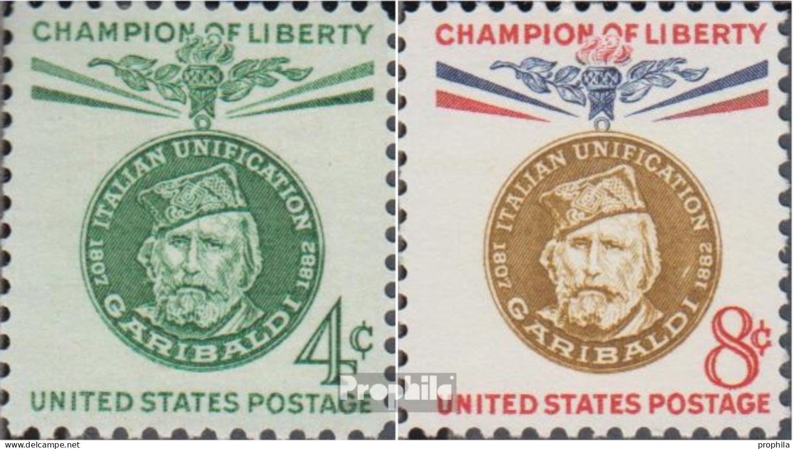 USA 798-799 (kompl.Ausg.) Postfrisch 1960 Freiheitskämpfer Giuseppe Garibald - Unused Stamps