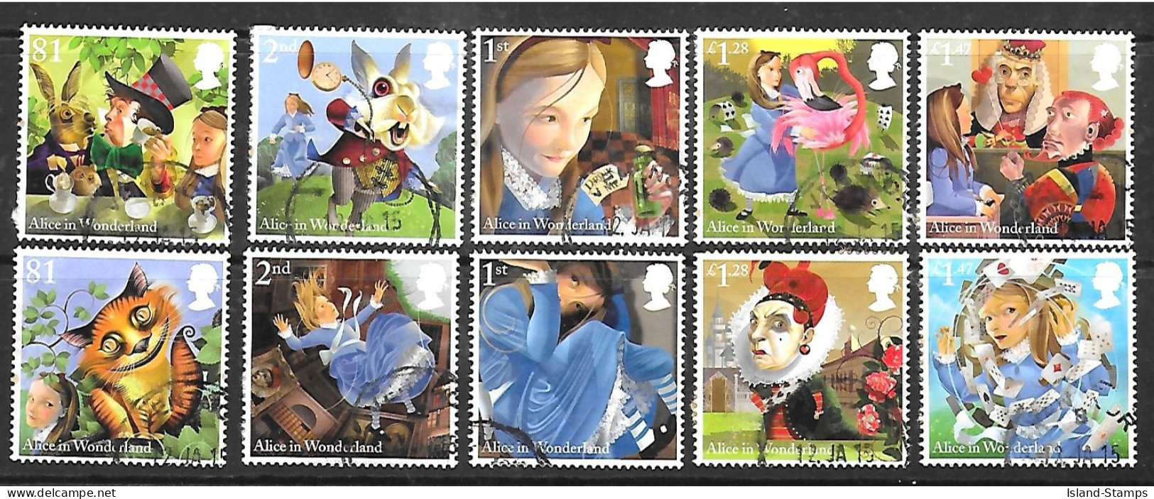 2015 Alice In Wonderland Used Set (2) HRD2-B - Gebruikt