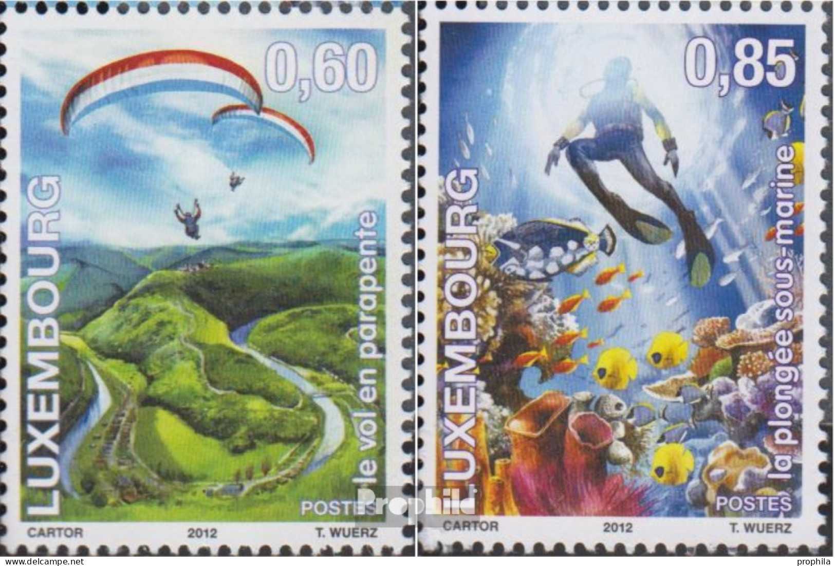 Luxemburg 1947-1948 (kompl.Ausg.) Postfrisch 2012 Spaß Und Freiheit - Neufs