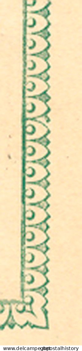 SCHWEDEN 1888, "LEKVATTNET" Und "TORSBY" Extrem Selt. K1 Klar A. 5 (FEM) Öre Grün GA-Postkarte, GA-ABARTE: Rahmenbruch - Variedades Y Curiosidades