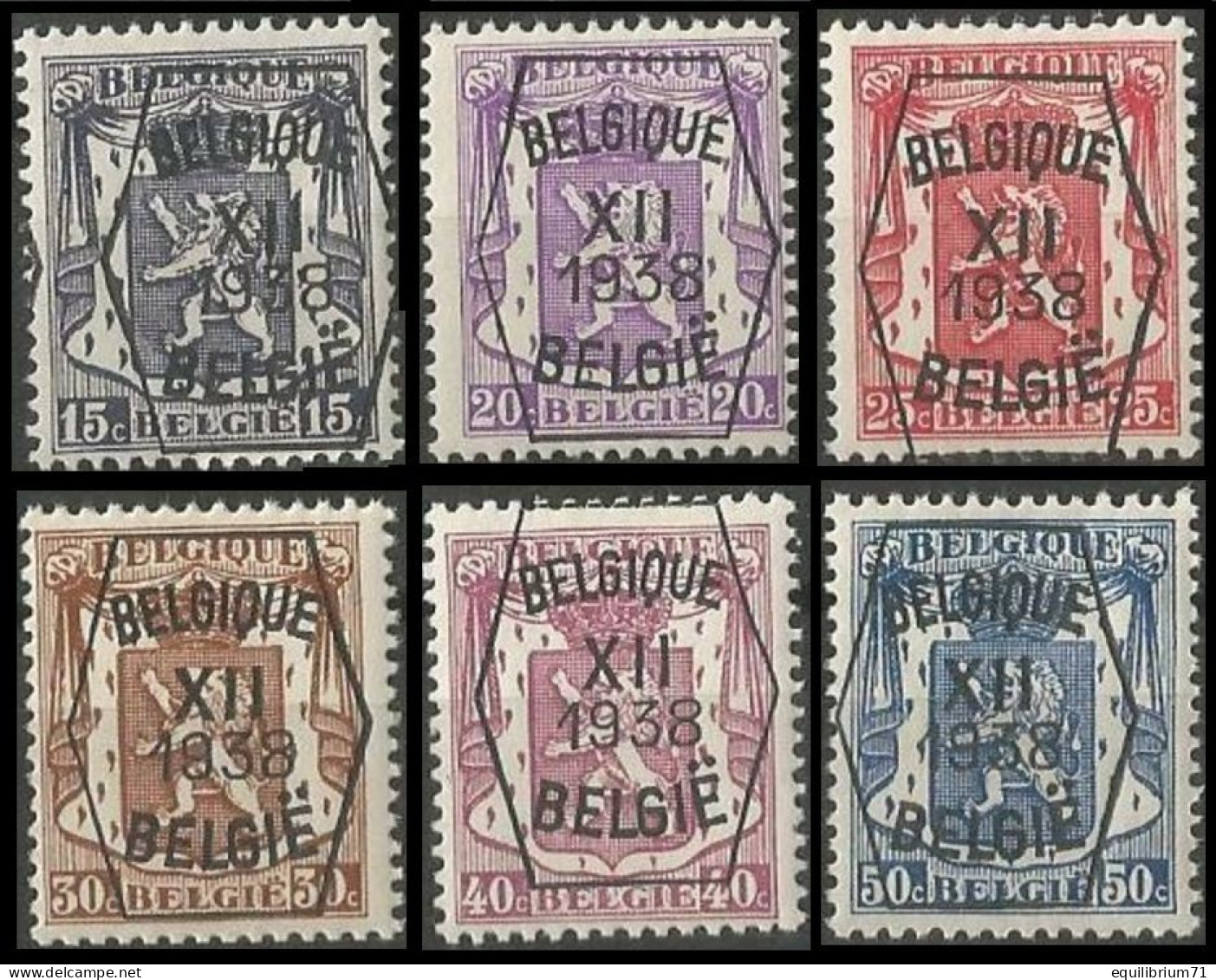 PRE399/404** (PO12) - 1935-1949 Kleines Staatssiegel