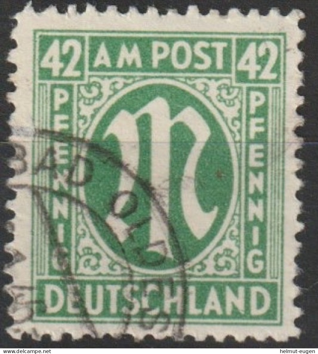 MiNr. 31 Deutschland Alliierte Besetzung Bizone       3. Deutscher Druck (Odr., Verschiedene Papiersorten) - Used