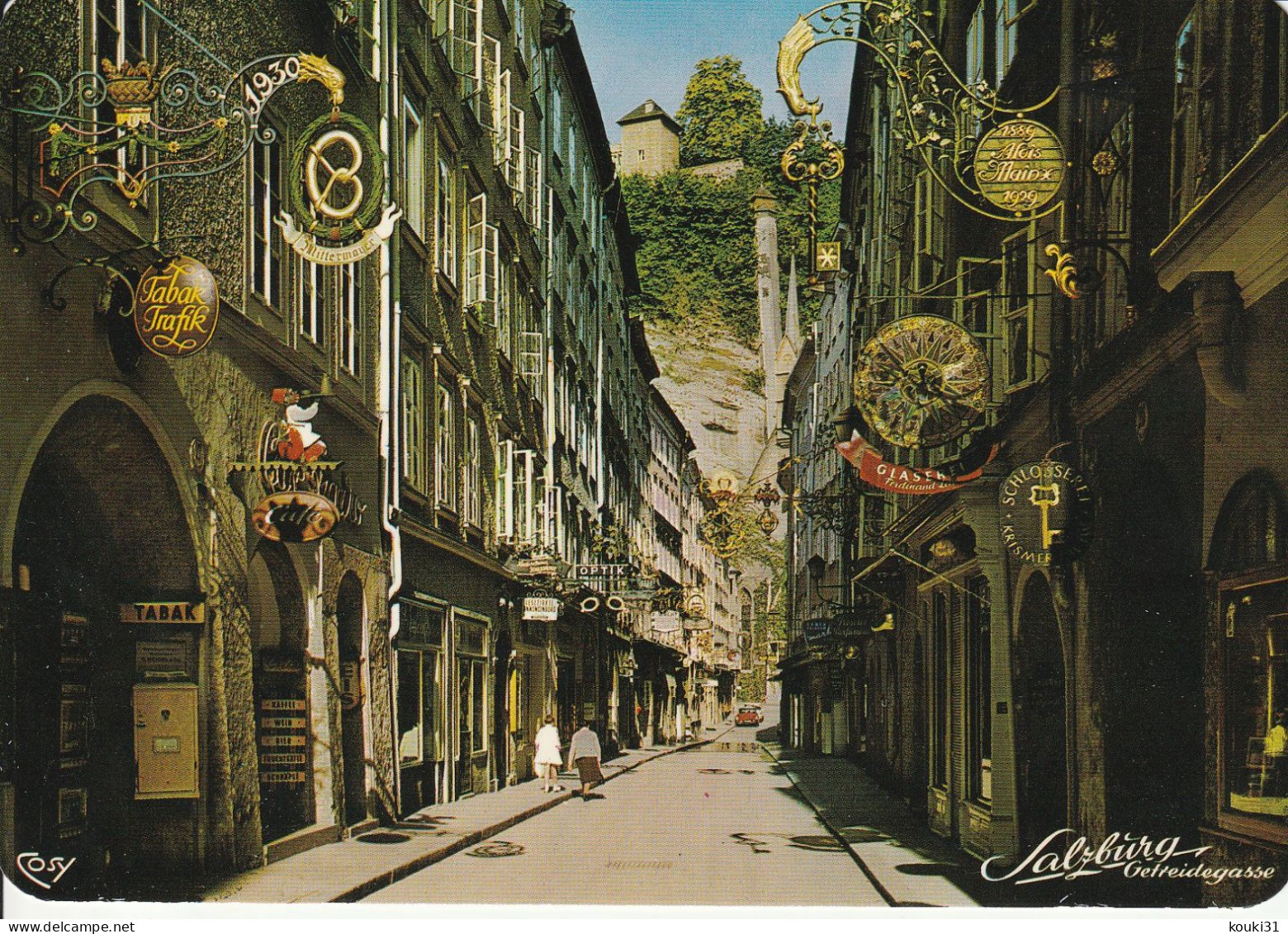 Salzbourg : Getreidegasse , Vieilles Enseignes - Salzburg Stadt