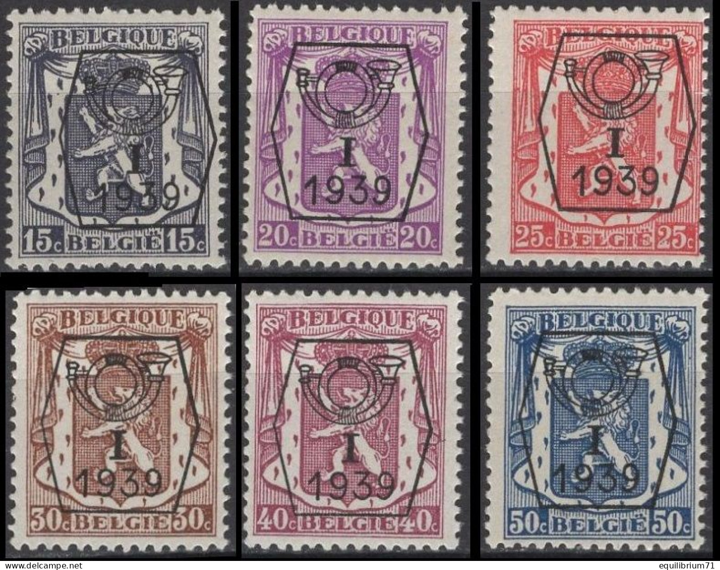 PRE405/410** (PO13) - 1935-1949 Petit Sceau De L'Etat