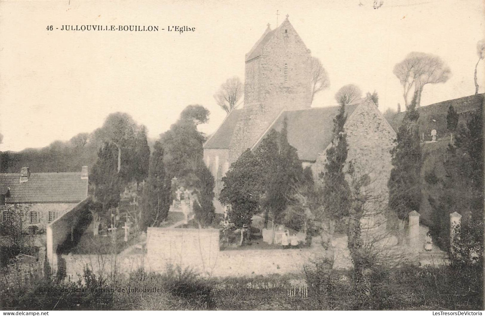 FRANCE - Jullouville Le Bouillon - L'église - Carte Postale Ancienne - Autres & Non Classés