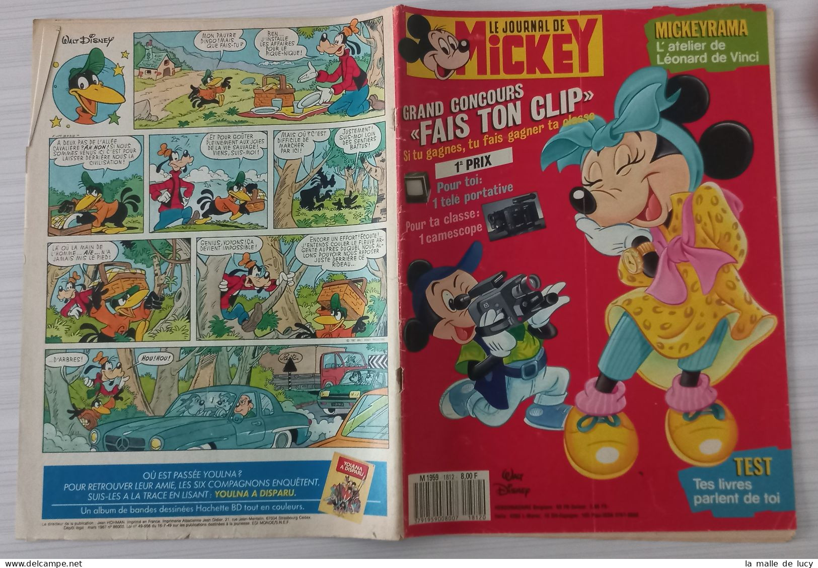 Journal De Mickey N° 1812 - 13/03/1987 - Journal De Mickey