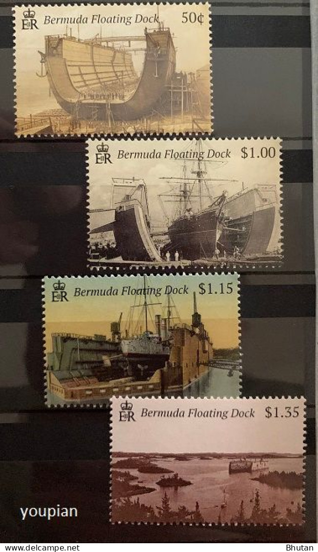 Bermuda 2019, Bermuda Floating Docks, MNH Stamps Set - Bermuda