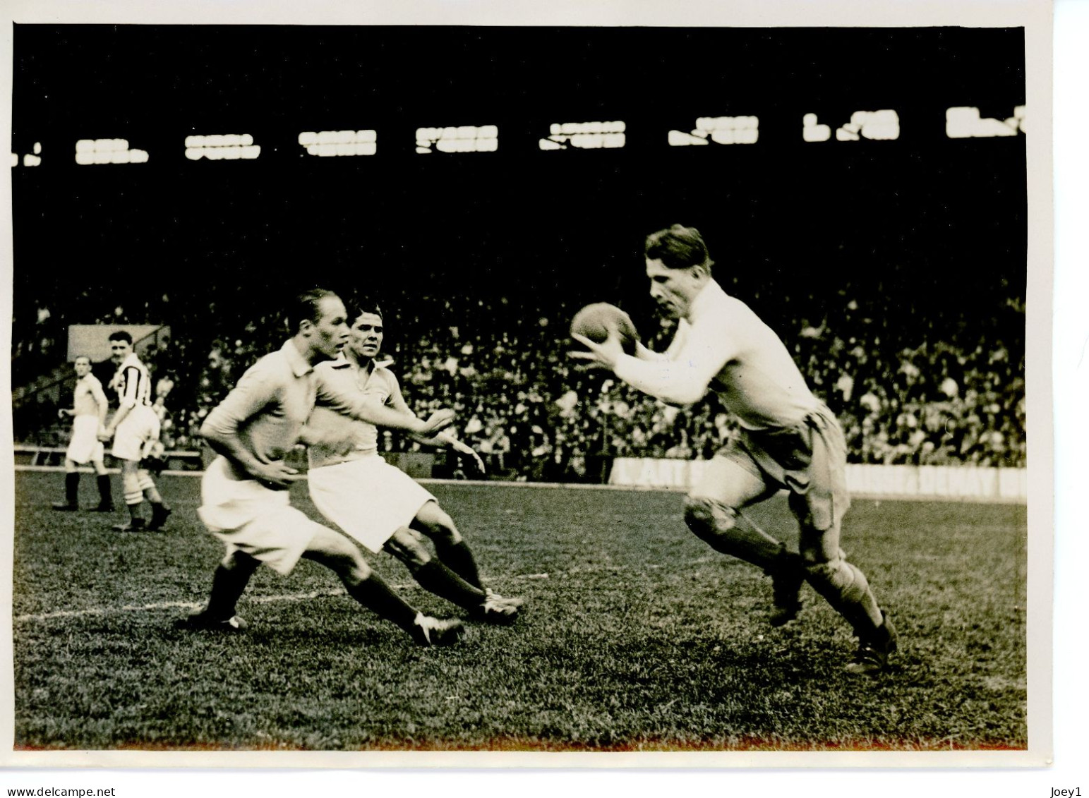 Photo Meurisse Années 1930 Match De Foot France-Tchécoslovaquie, Format 13/18 - Sport