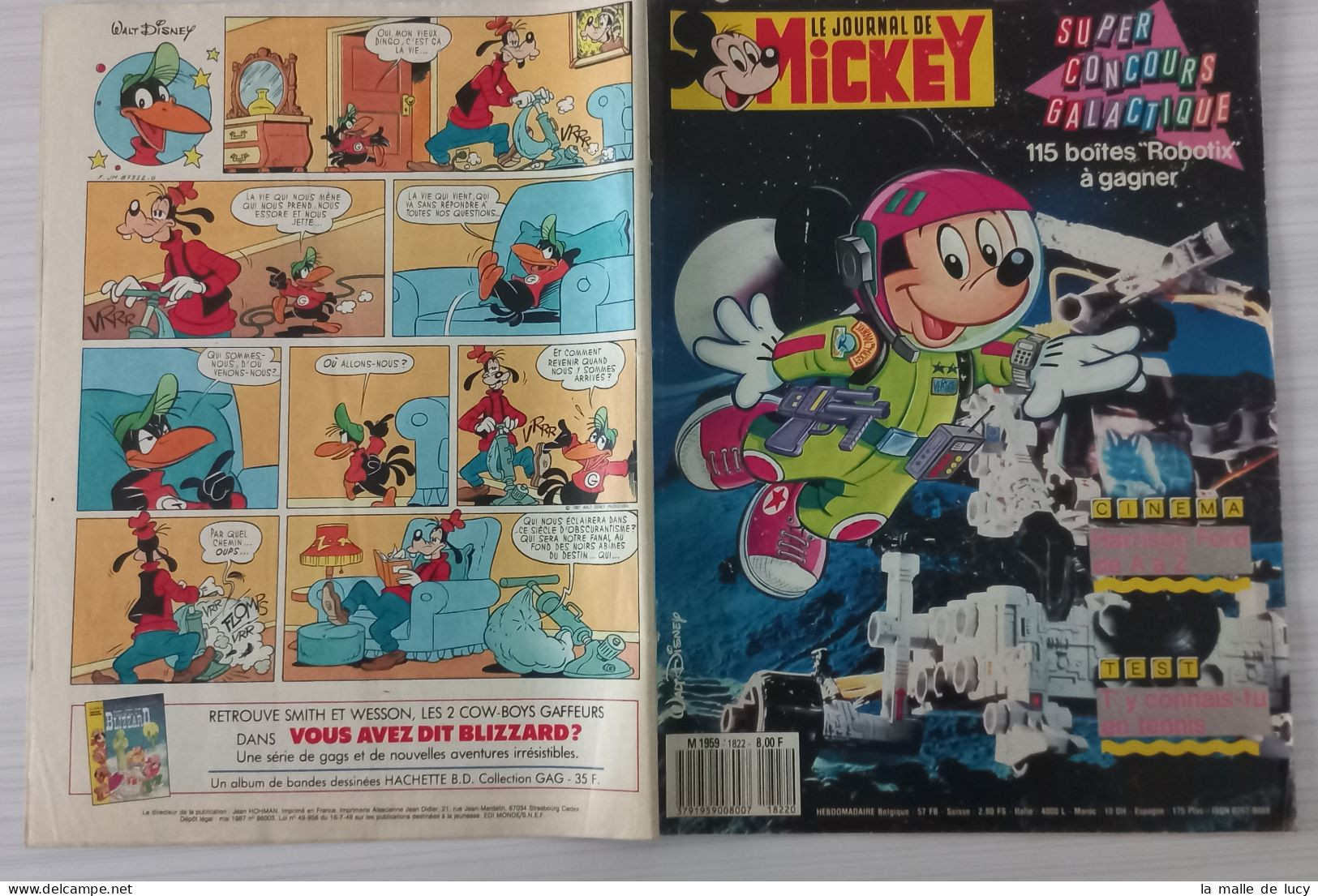 Journal De Mickey N° 1822 - 26/05/1987 - Journal De Mickey