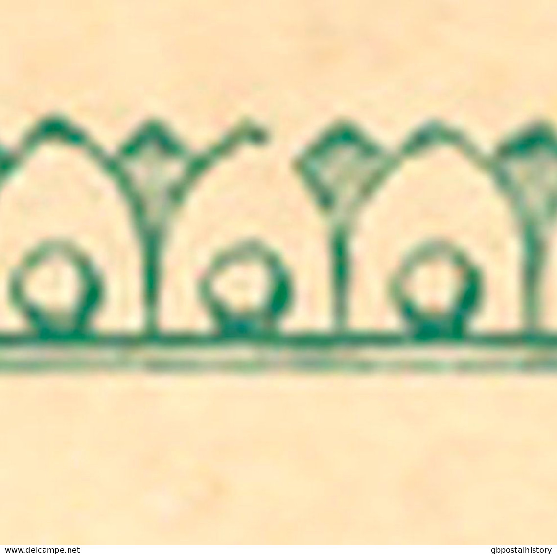 SCHWEDEN 9.4.1891, "MALMÖ" Und "GÖTEBORG 1 1 TUR." K1 Klar A. 5 (FEM) Öre Grün GA-Postkarte, GA-ABARTE: Rahmenbruch Oben - Varietà & Curiosità