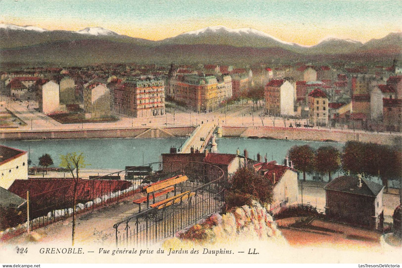 FRANCE - Grenoble - Vue Générale Prise Du Jardin Des Dauphins - Carte Postale Ancienne - Grenoble