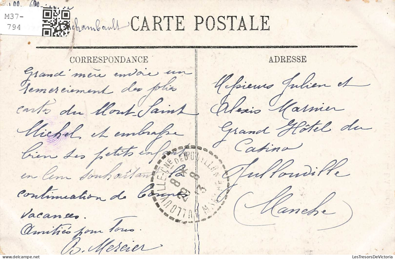 FRANCE - Lourdes - L'apparition - Grotte - Carte Postale Ancienne - Lourdes