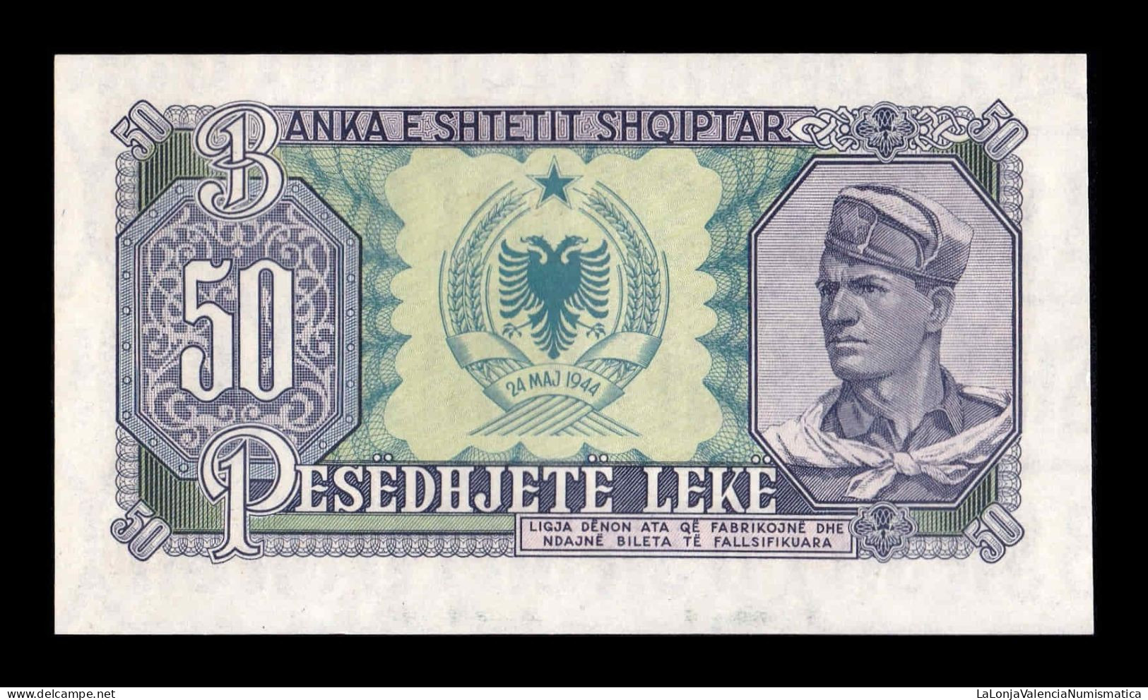 Albania 50 Leke 1957 Pick 29 Sc Unc - Albanië