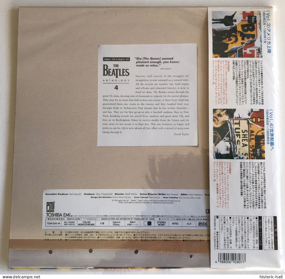 The BEATLES - Anthology 3 & 4 - 2 LASER DISC - 1996 - Japan Press W/OBI - DVD Musicaux