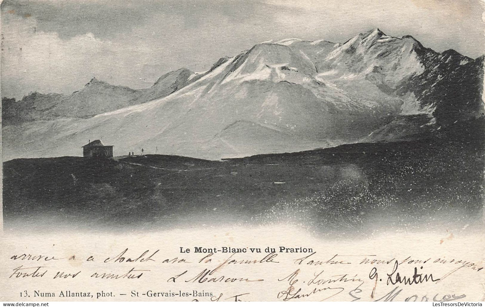 FRANCE - Le Mont Blanc Vu Du Prarion - St Gervais Les Bains - Dos Non Divisé - Carte Postale Ancienne - Saint-Gervais-les-Bains