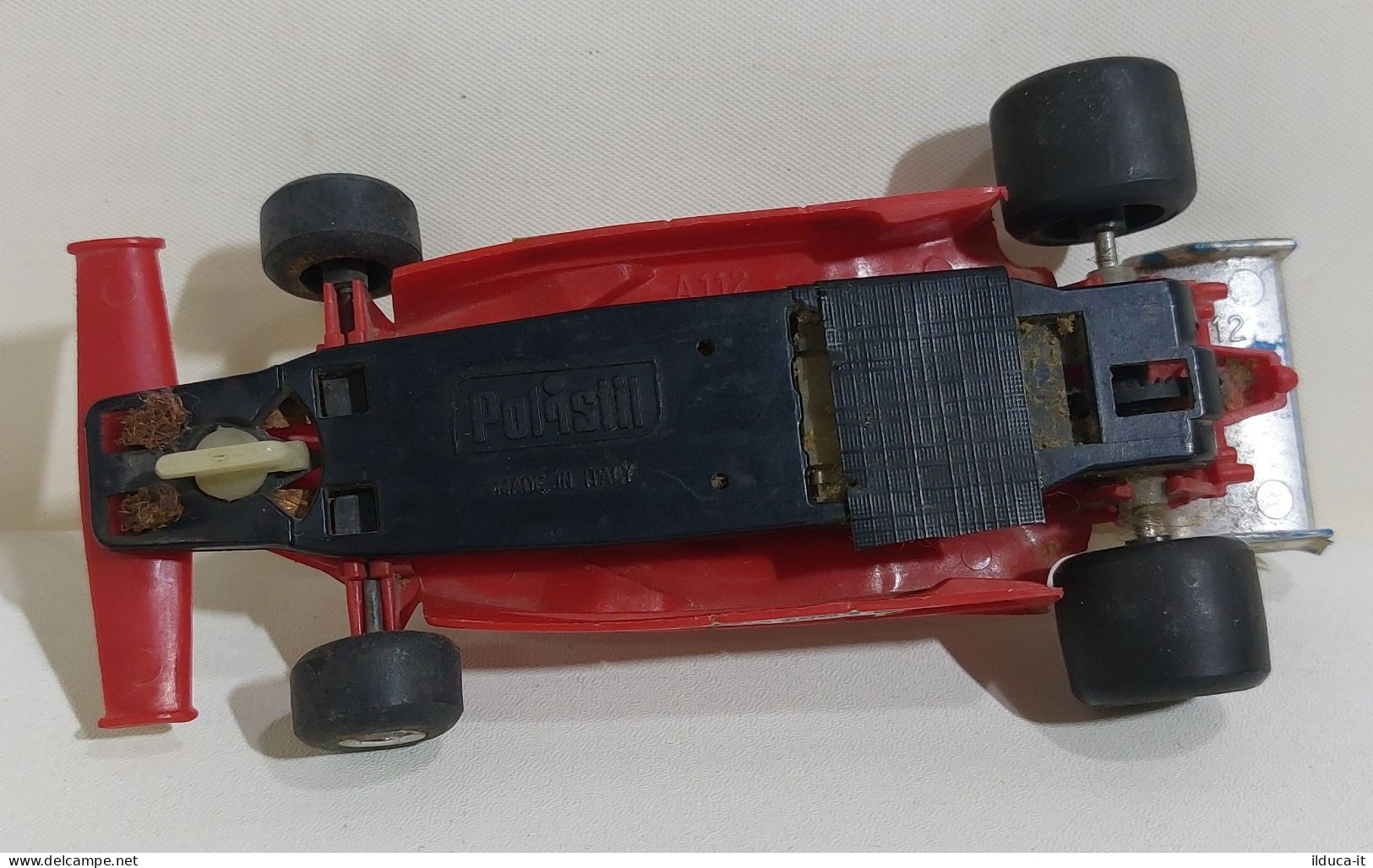 56628 PISTA SLOT CAR POLISTIL Champion 1/32 A112 - Ferrari 312 T2 - Autocircuits