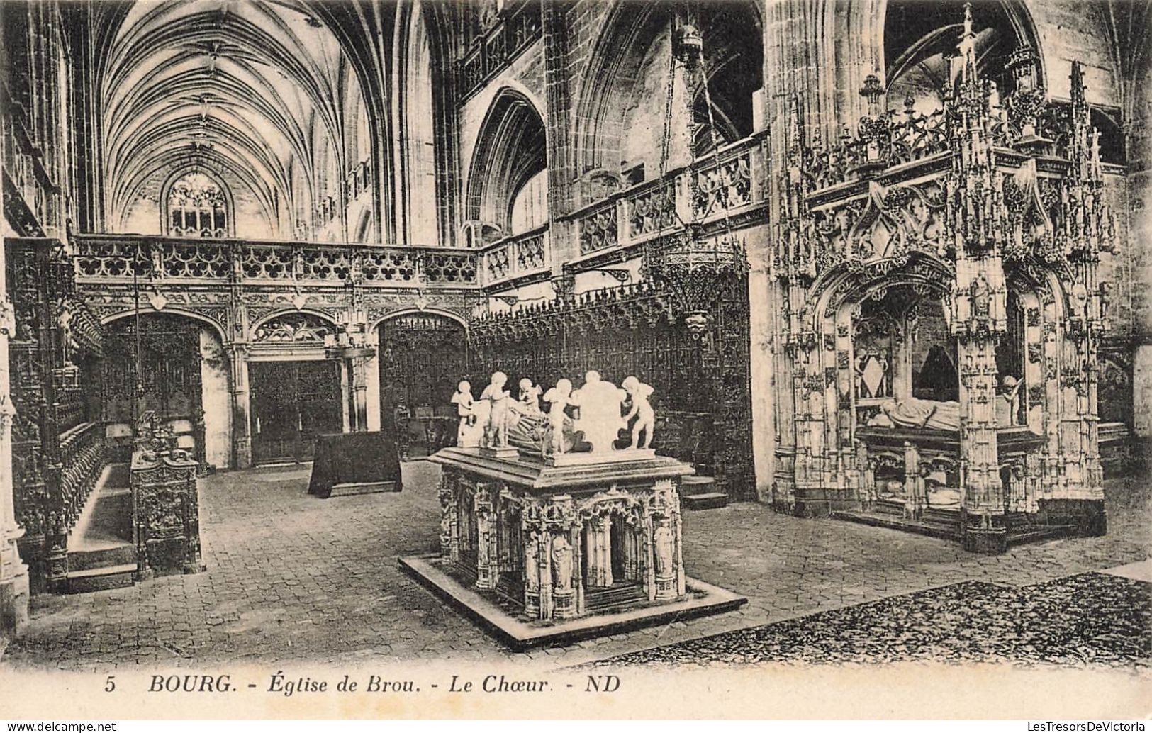 FRANCE - Bourg - Église De Brou - Le Chœur - Carte Postale Ancienne - Brou - Kirche