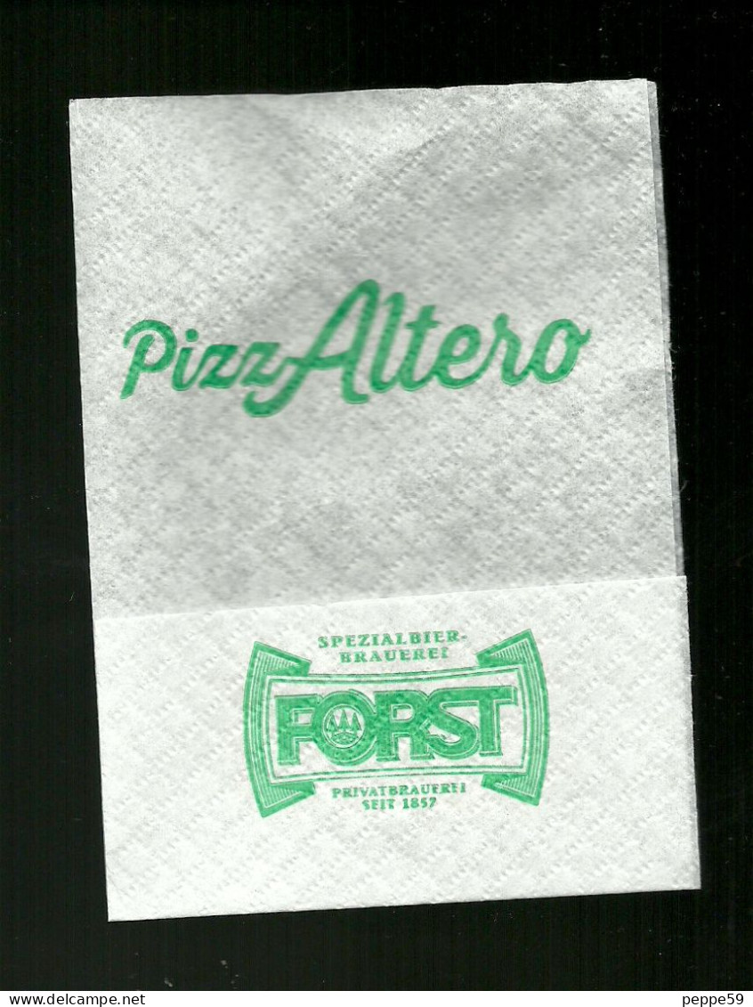 Tovagliolino Da Caffè - Pizzeria PizzAltero ( Bologna ) - Company Logo Napkins