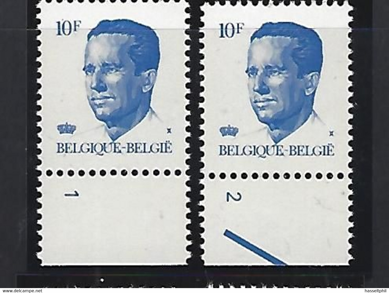 Belgie - Belgique 2069P5 - Volledige Set Plaatnummers - 1981-1990