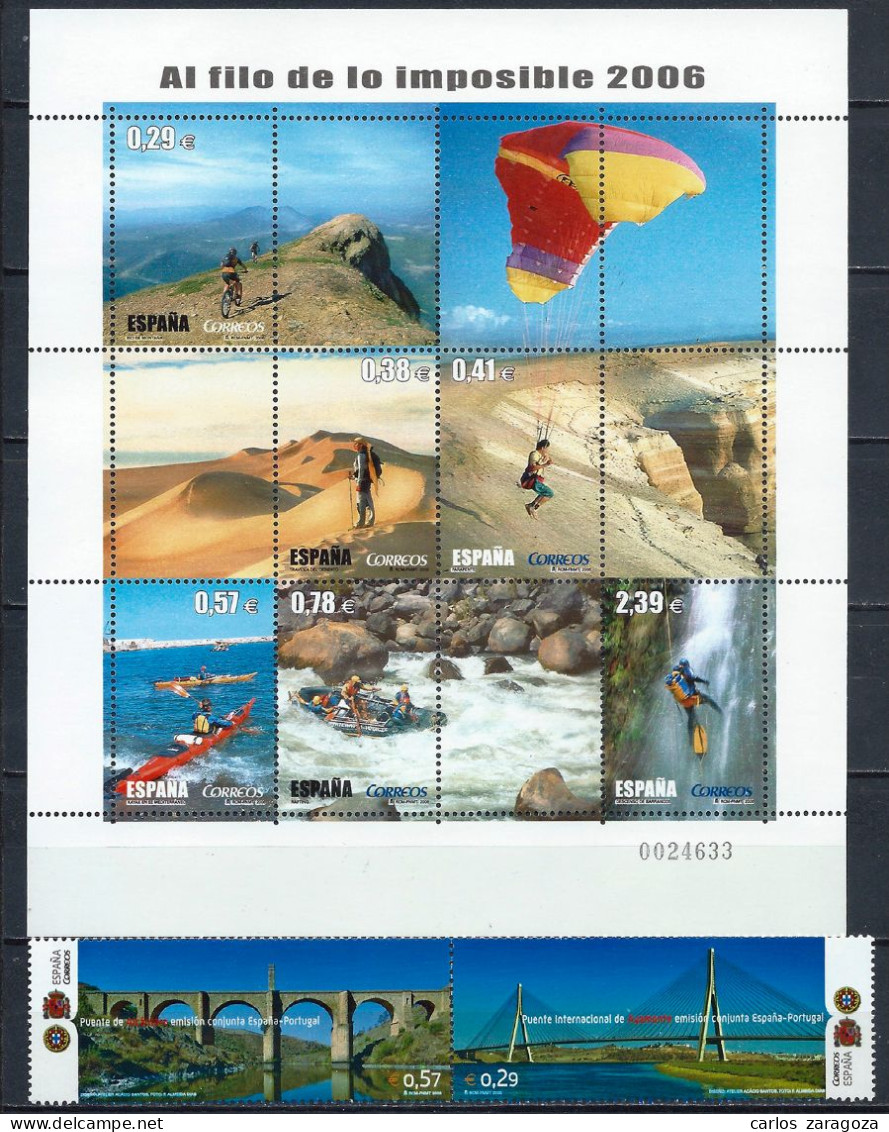 A FACIAL—ESPAÑA 2006—AÑO COMPLETO NUEVO—TODOS LOS SELLOS, CON BASICA REY, SIN HOJAS BLOQUE ** MNH - Años Completos