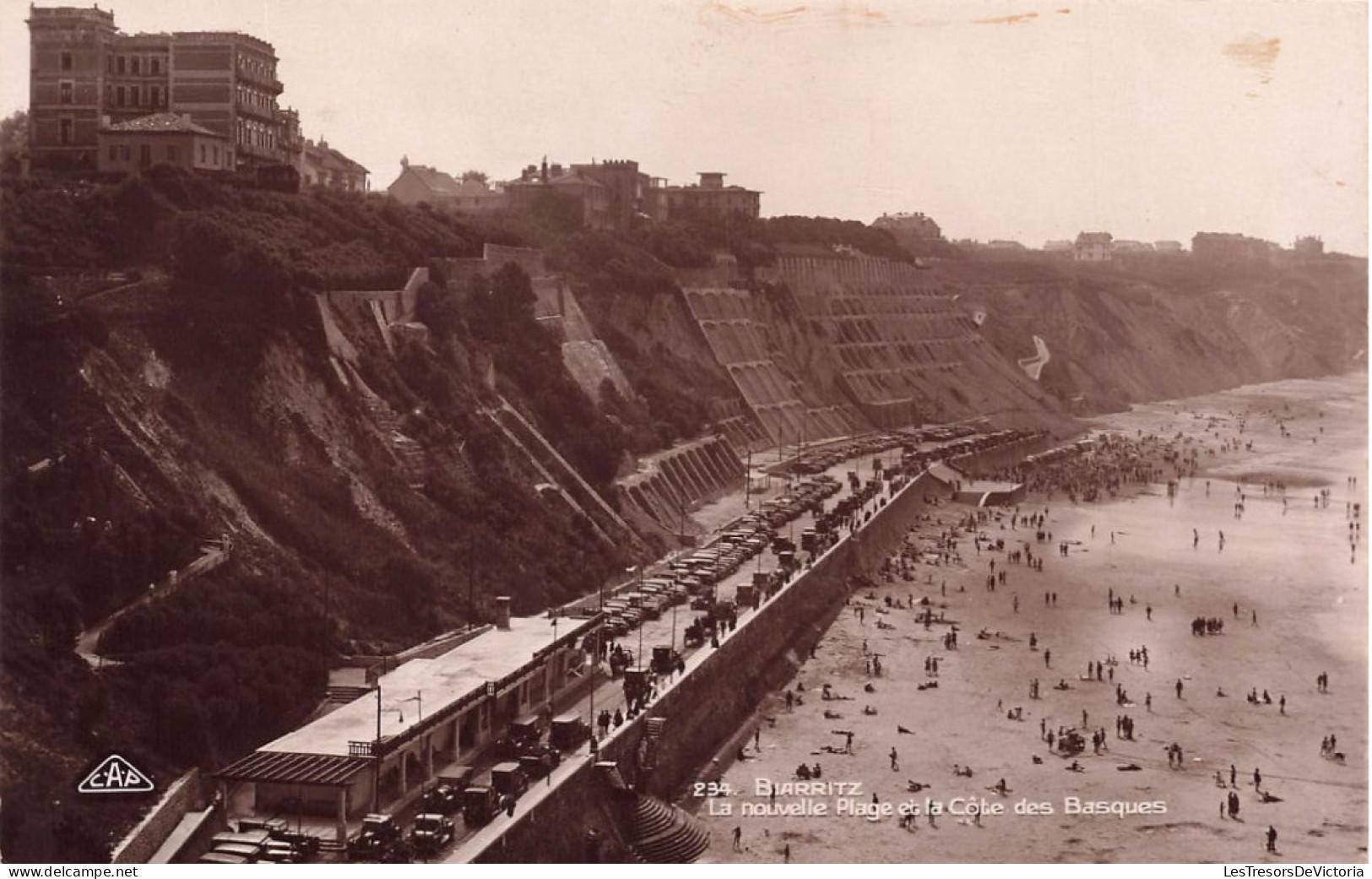 FRANCE - Biarritz - La Nouvelle Plage Et La Côte Des Basques - Animé - Carte Postale Ancienne - Biarritz