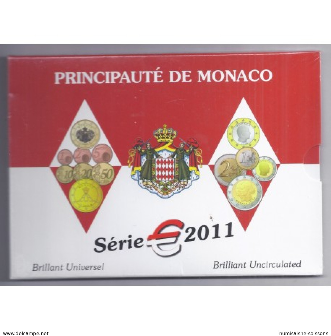 MONACO - COFFRET EURO BRILLANT UNIVERSEL 2011 - 9 Pièces - Monaco