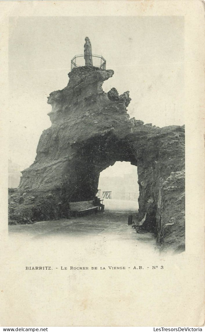 FRANCE - Biarritz - Le Rocher De La Vierge - AB - N°3 - Dos Non Divisé - Carte Postale Ancienne - Biarritz