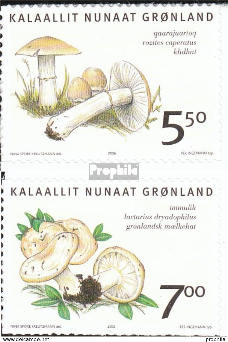 Dänemark - Grönland 467-468 (kompl.Ausg.) Postfrisch 2006 Einheimische Speisepilze - Nuovi