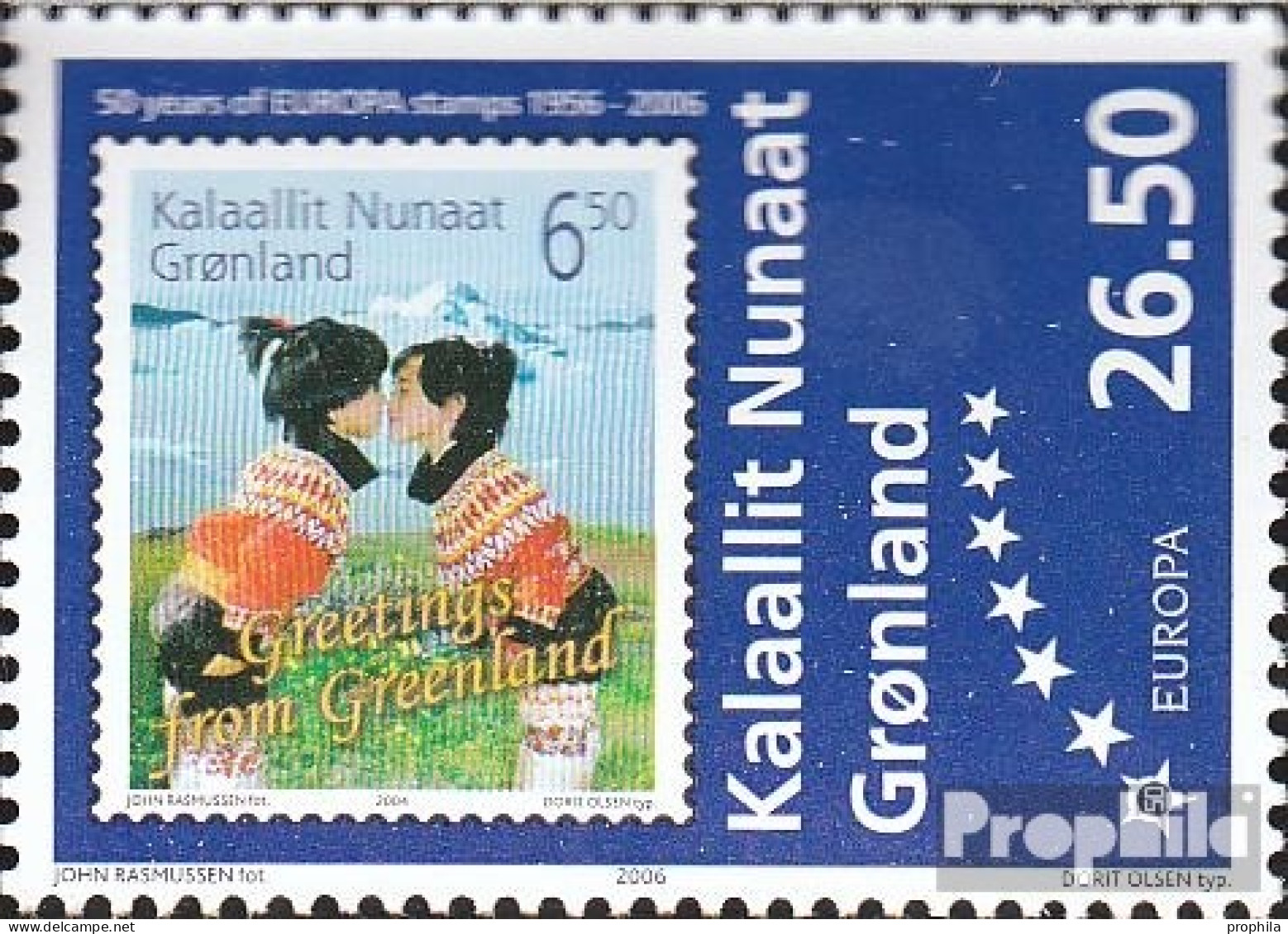 Dänemark - Grönland 457 (kompl.Ausg.) Postfrisch 2006 50 Jahre Europamarken - Nuovi