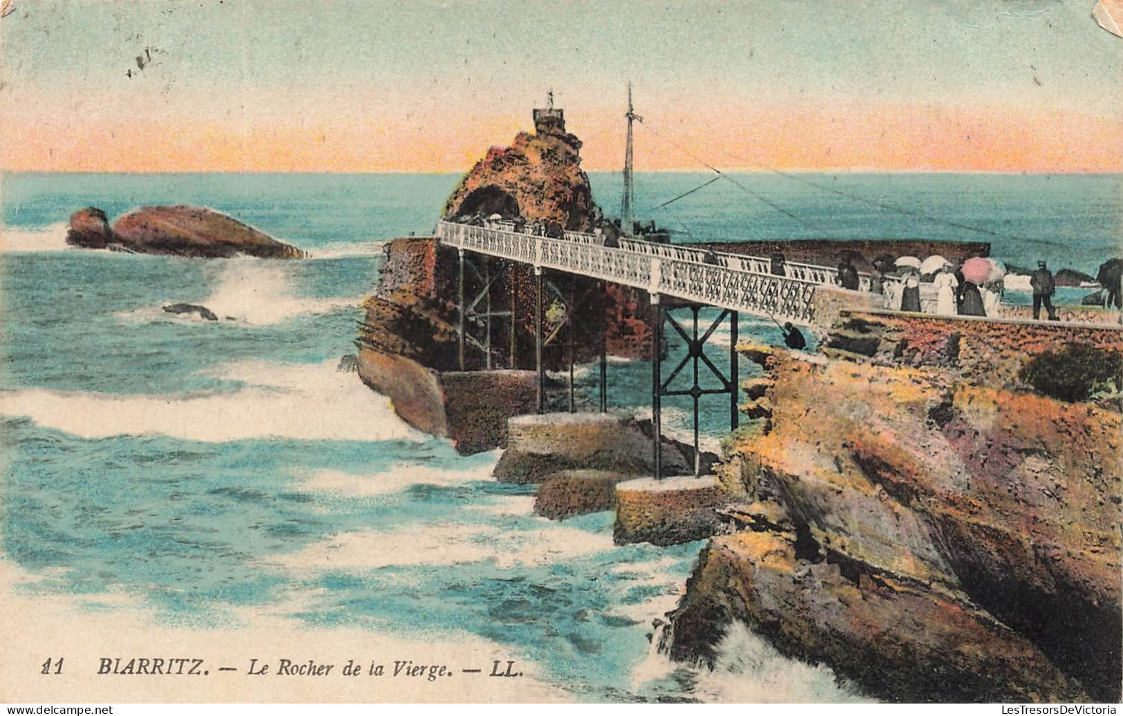FRANCE - Biarritz - Le Rocher De La Vierge - LL - Carte Postale Ancienne - Biarritz