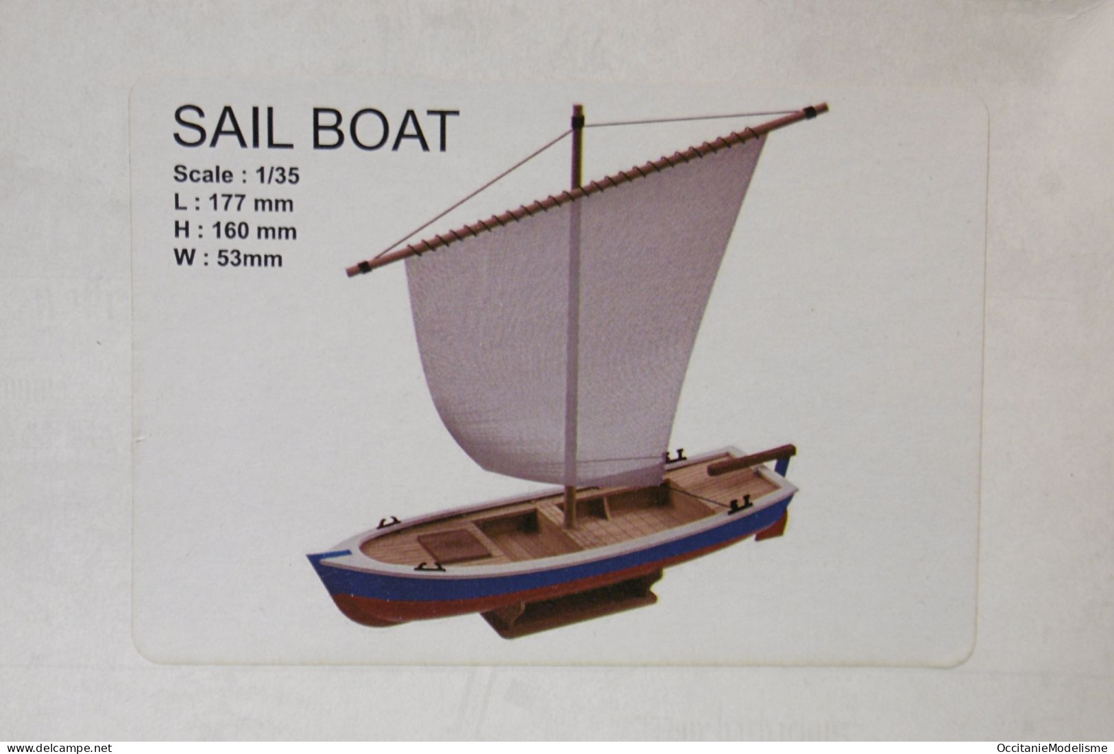 Türkmodel - BATEAU BOIS Débutant Maquette à Monter SAIL BOAT SANDAL Neuf NBO 1/35 - Boats