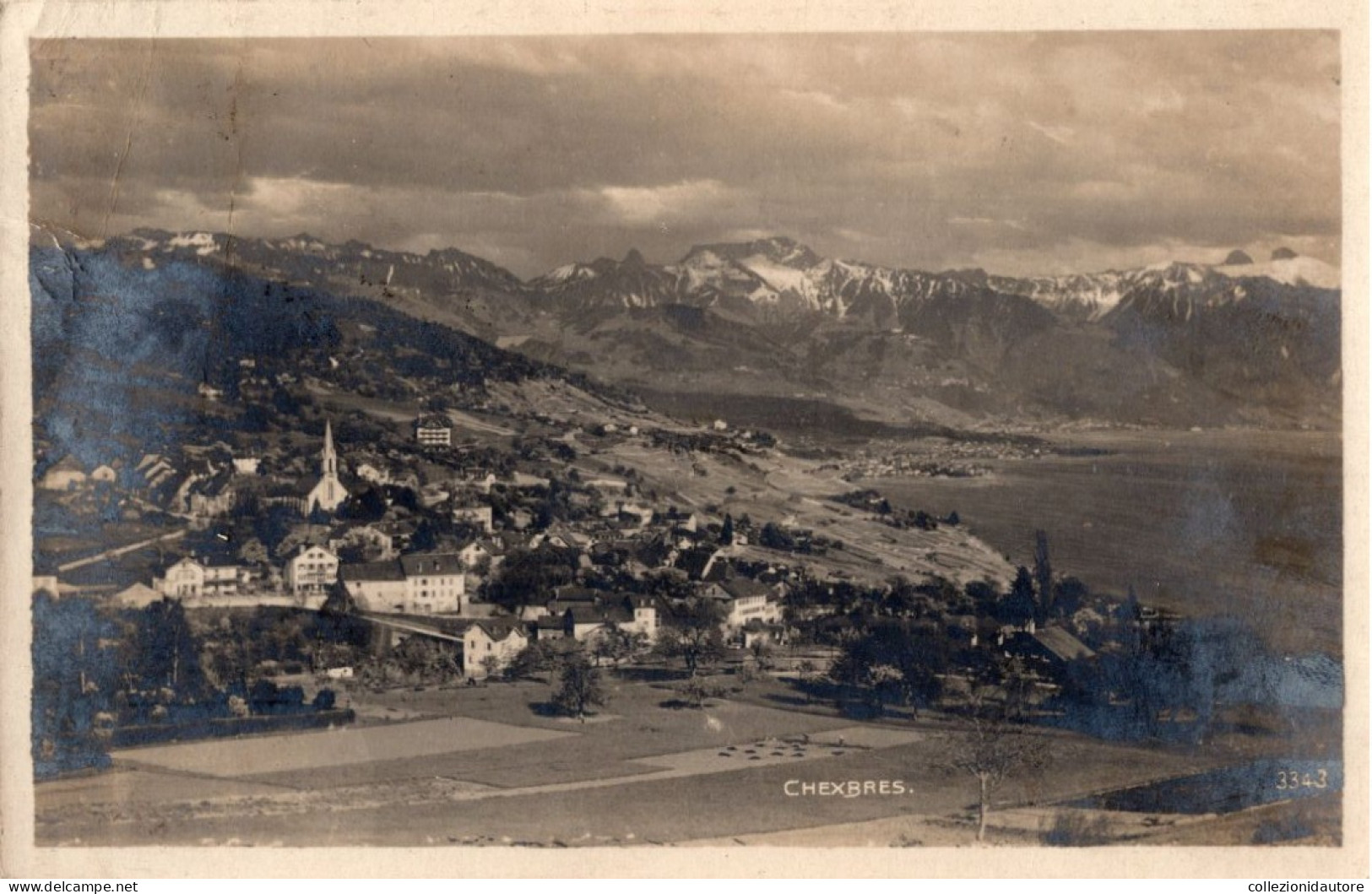 CHEXBRES - CARTOLINA FP SPEDITA NEL 1922 - Chexbres