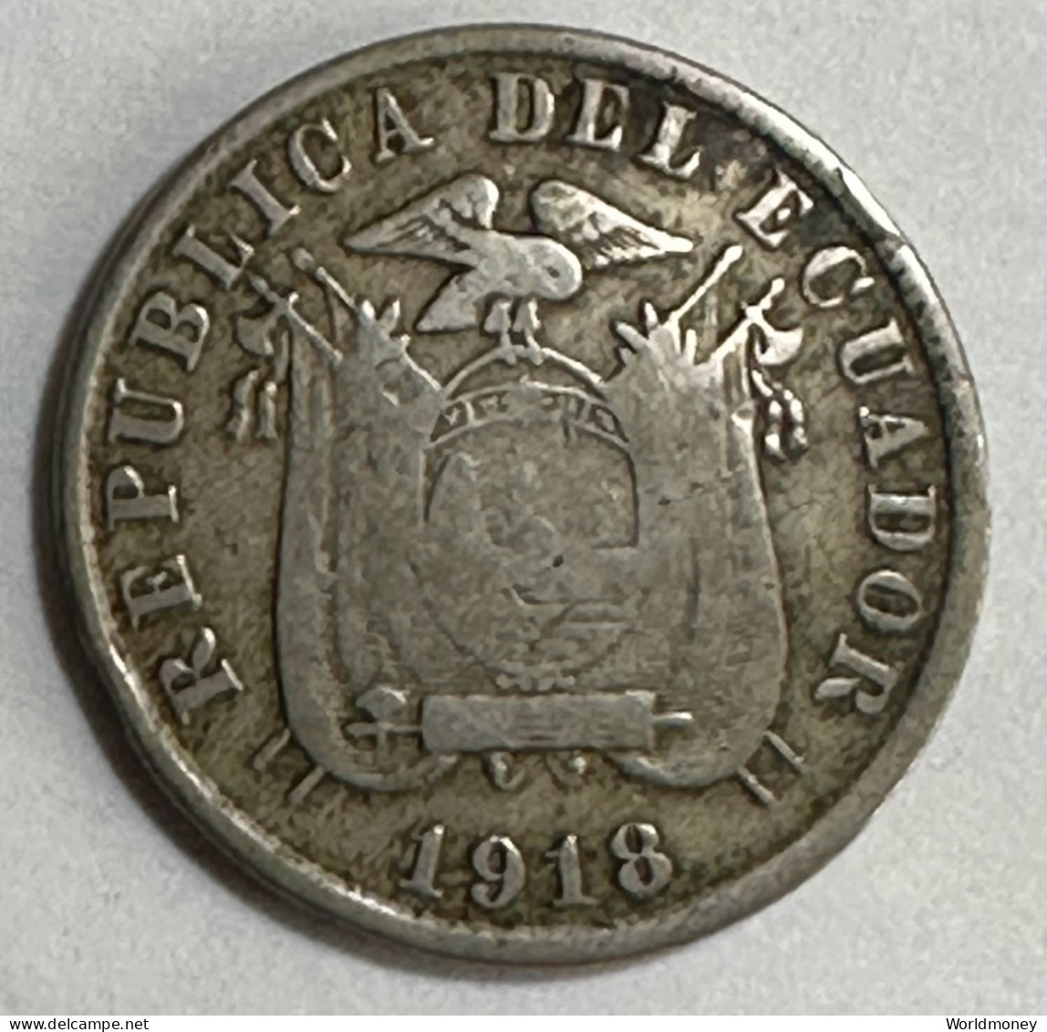 Ecuador 5 Centavos 1918 - Equateur