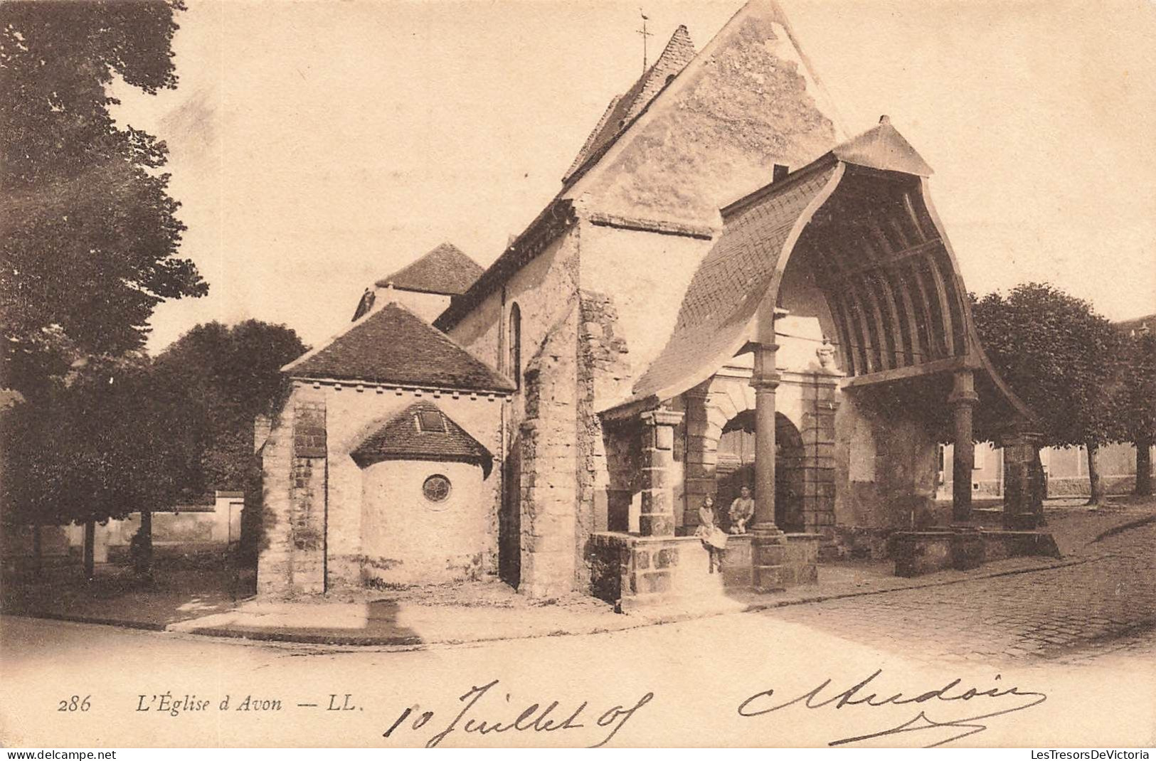 FRANCE - Avon - L'église D'Avon - Carte Postale Ancienne - Avon