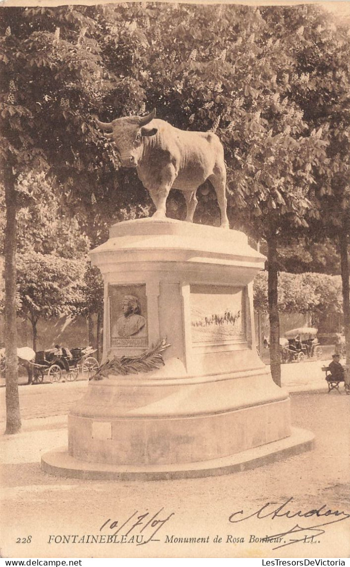 FRANCE - Fontainebleau - Monument De Rosa Bonheur - Carte Postale Ancienne - Fontainebleau