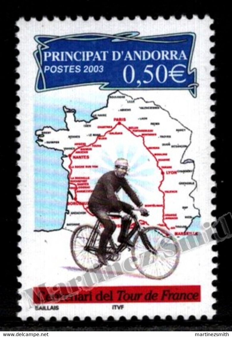 Andorre Français / French Andorra 2003 Yv. 582, Sports, Centenary Of The Tour De France, Cycling - MNH - Nuovi