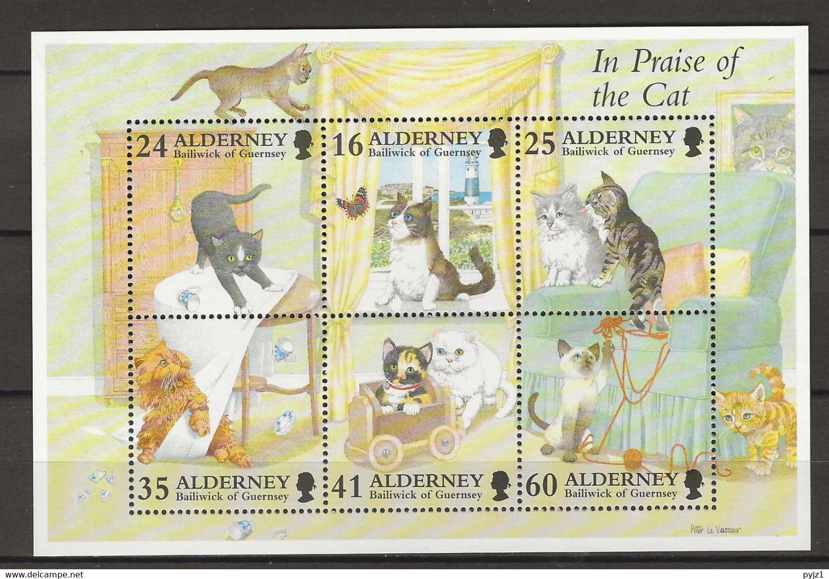 1996 MNH Alderney MI Block 2 Postfris** - Alderney