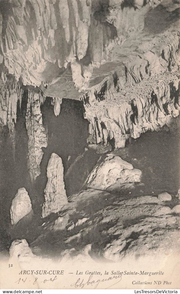 FRANCE - Arcy Sur Cure - Les Grottes - La Salle Sainte Marguerite - Carte Postale Ancienne - Autres & Non Classés