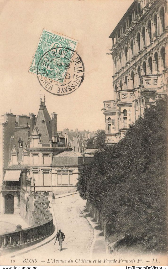FRANCE - Blois - L'avenue Du Château Et La Façade François Ler - Carte Postale Ancienne - Blois