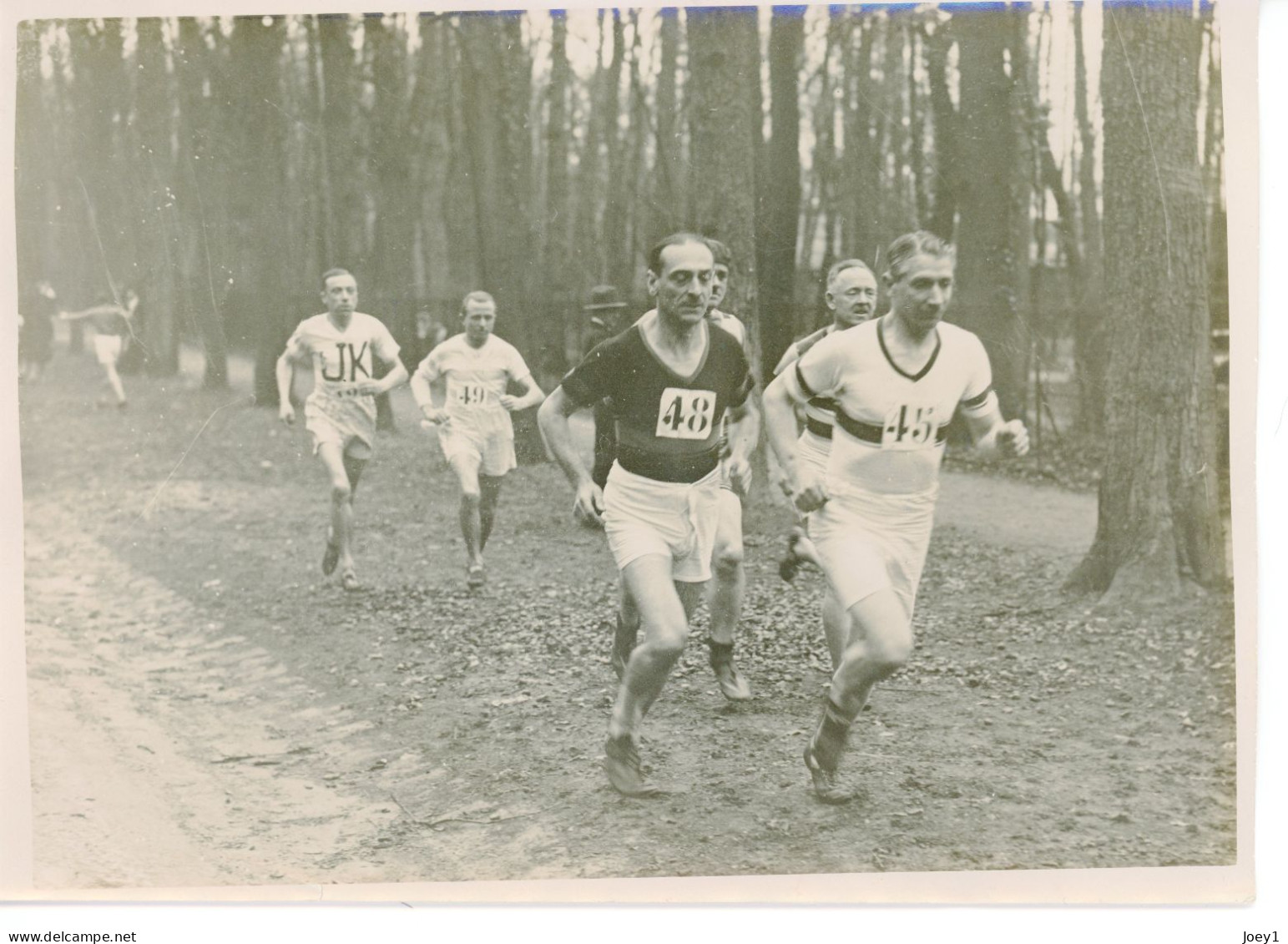 Photo Meurisse Années 1930,Cross Des "vieux" Dans Le Parc De St Cloud, Format 13/18 - Deportes