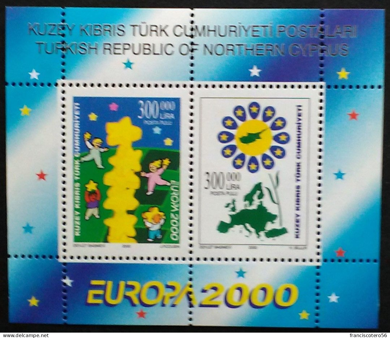 Europa - CEPT: Año. 2000 - Tema: Europa. (Chipre Administración Turca - Norte ). 1 HB. Buen Ejemplar. - 2000