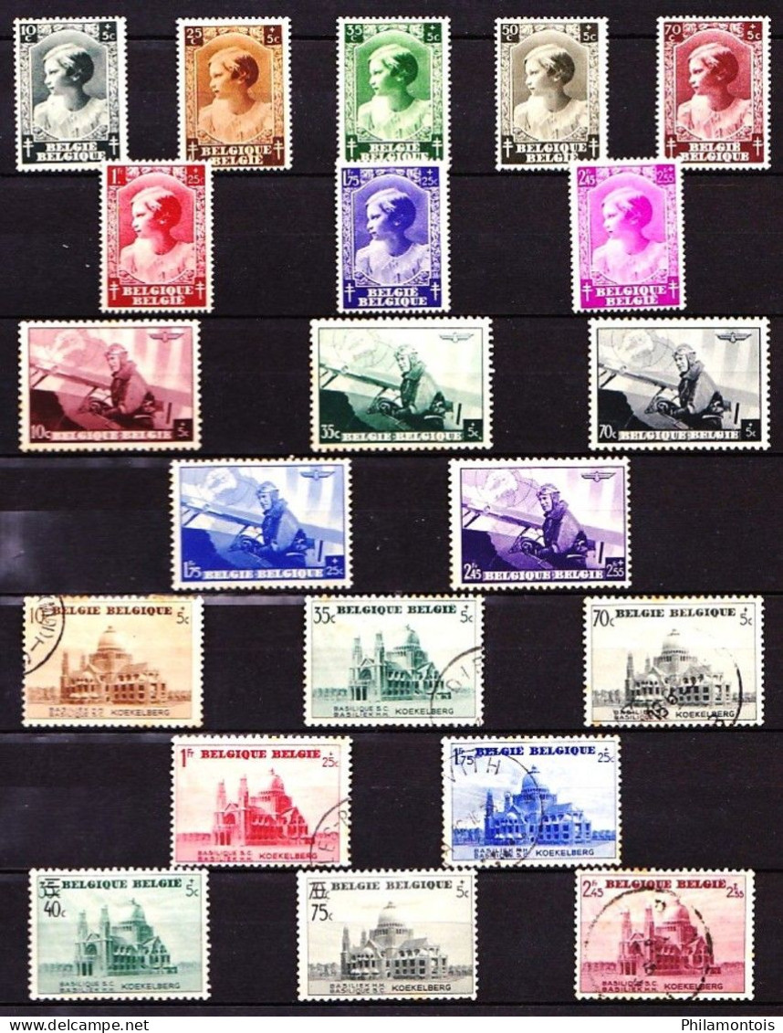 BELGIQUE - Collection 1931 / 1968 - Neufs Et Oblitérés - Tous états - Bon état Général. - Sammlungen