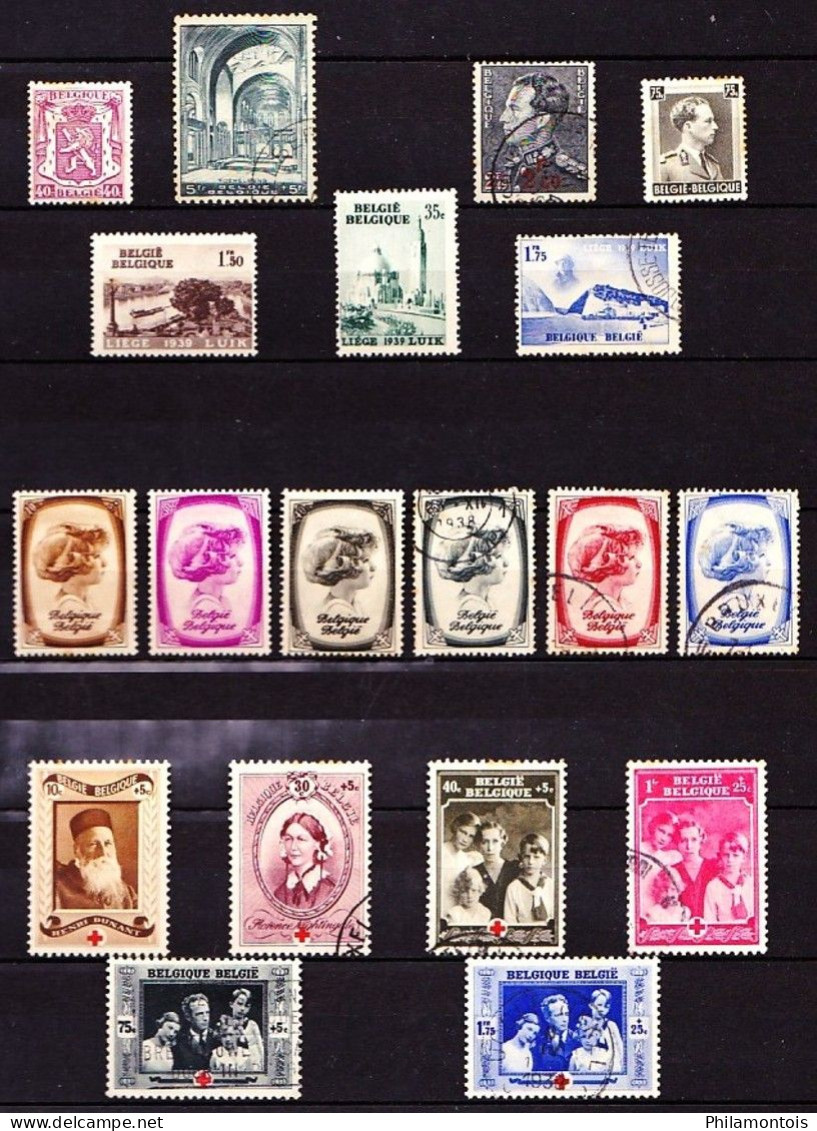 BELGIQUE - Collection 1931 / 1968 - Neufs et Oblitérés - Tous états - Bon état général.