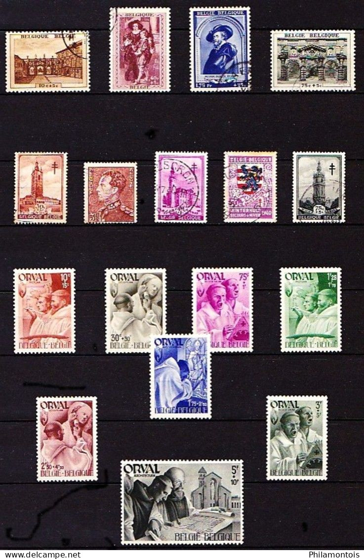 BELGIQUE - Collection 1931 / 1968 - Neufs et Oblitérés - Tous états - Bon état général.