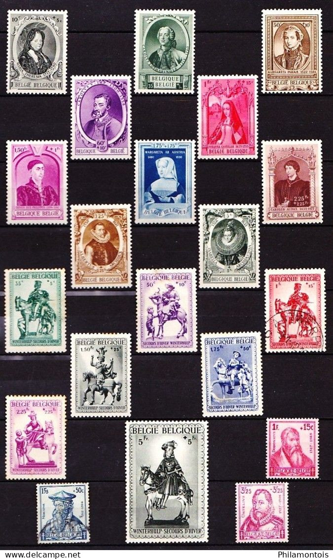 BELGIQUE - Collection 1931 / 1968 - Neufs et Oblitérés - Tous états - Bon état général.