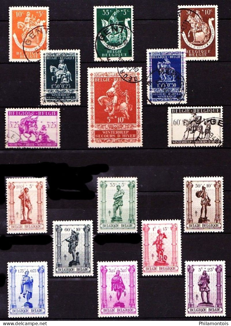 BELGIQUE - Collection 1931 / 1968 - Neufs et Oblitérés - Tous états - Bon état général.