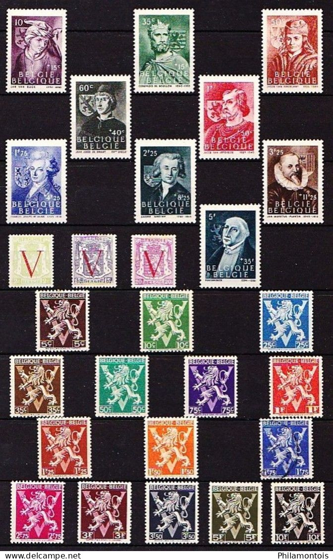 BELGIQUE - Collection 1931 / 1968 - Neufs et Oblitérés - Tous états - Bon état général.